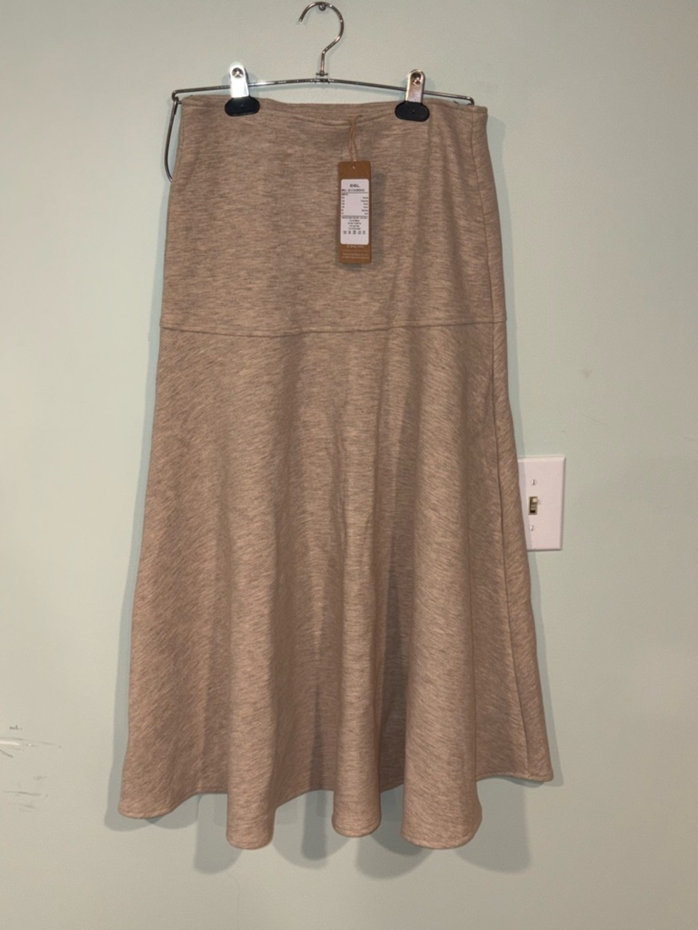 OGL CashSoft Wool-like Flared Maxi Skirt